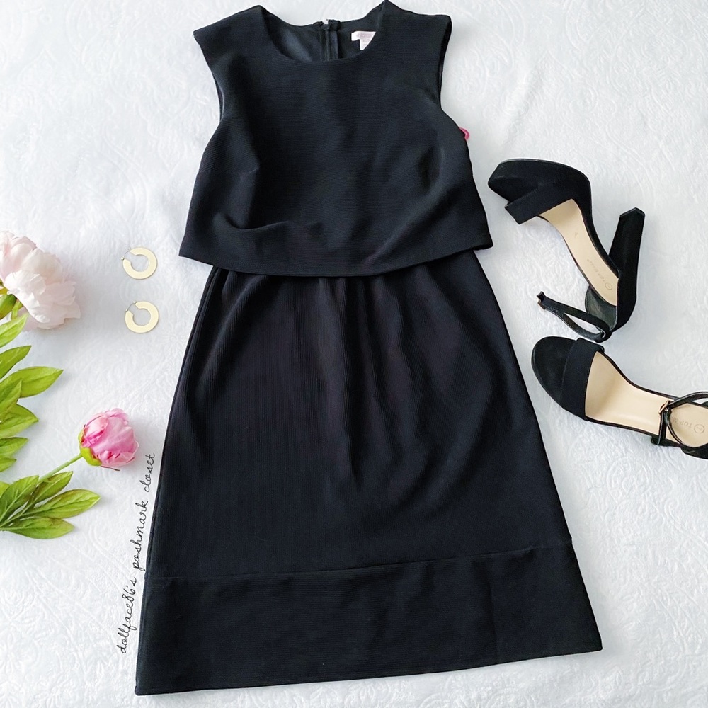 NWT Vintage Style Little Black Dress Crop Top LBD Small
